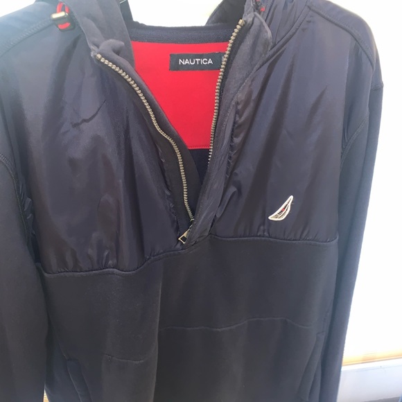 Nautica Quarter Zip Hooide - Picture 4 of 6